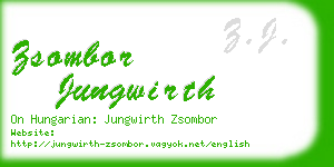 zsombor jungwirth business card